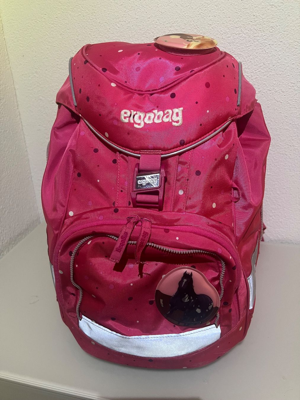 Ergobag Borse & Zaini: Ergobag Pack Schulrucksack Set Pink mit Pferd, Top Zustand! – Usato da Feldbrunnen venduto da Gianni_1970