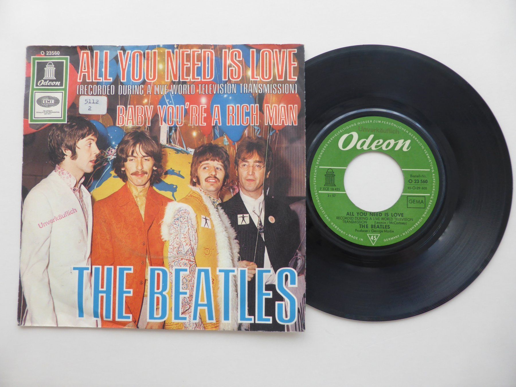 Dischi in vinile: VINYL SINGLE  THE BEATLES – Usato da Küssnacht am Rigi venduto da Mondkinder