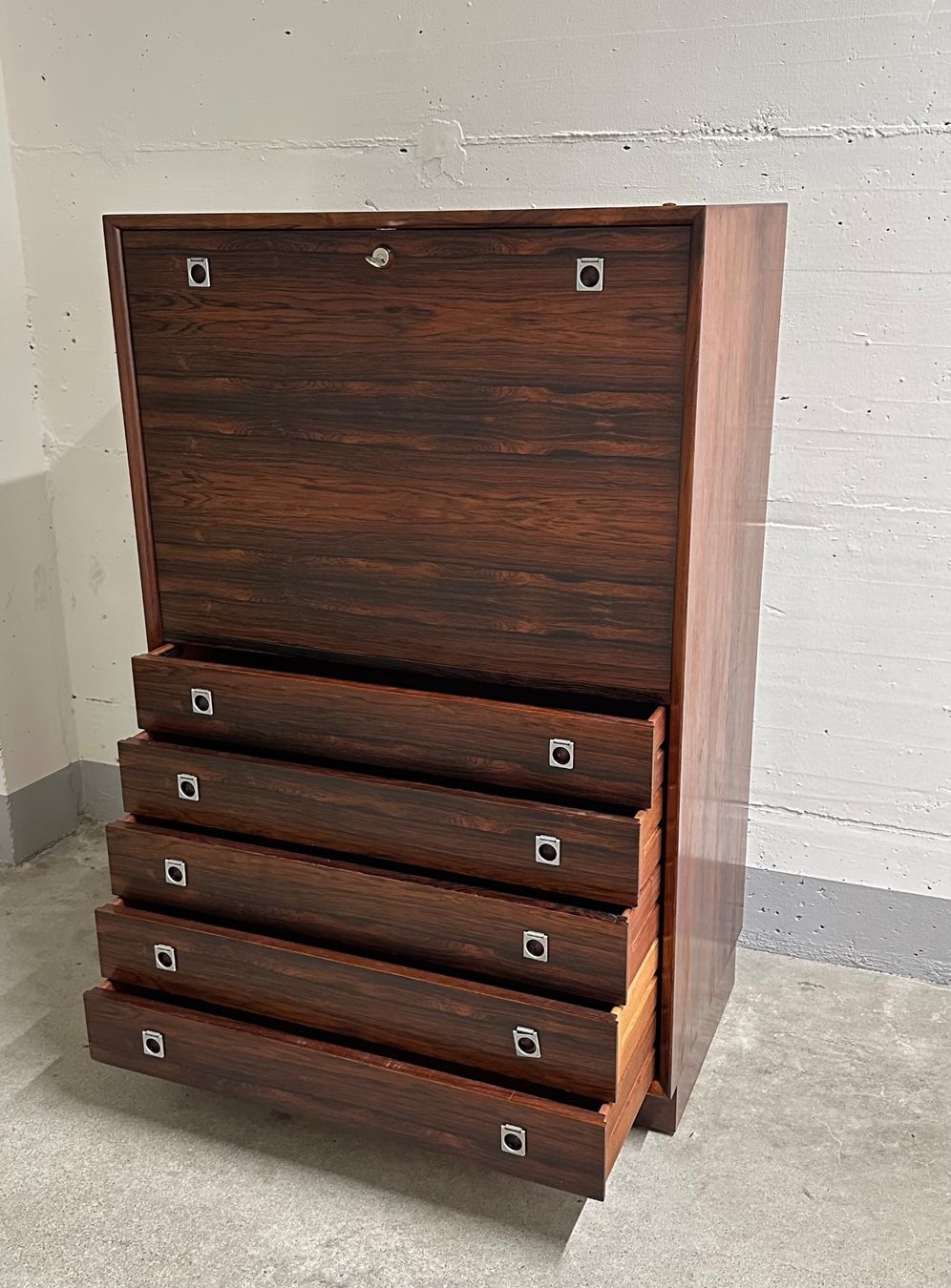 Credenze: Danish Teak Highboard by Arne Vodder 60s – Usato da Basel venduto da MidMod20C 2
