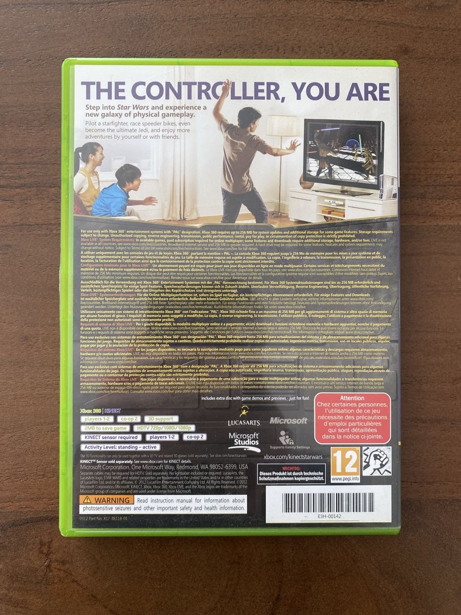 Microsoft Giochi: Kinect Star Wars für Xbox 360 (Kinect) – Usato da Thunstetten venduto da Virus_33 2