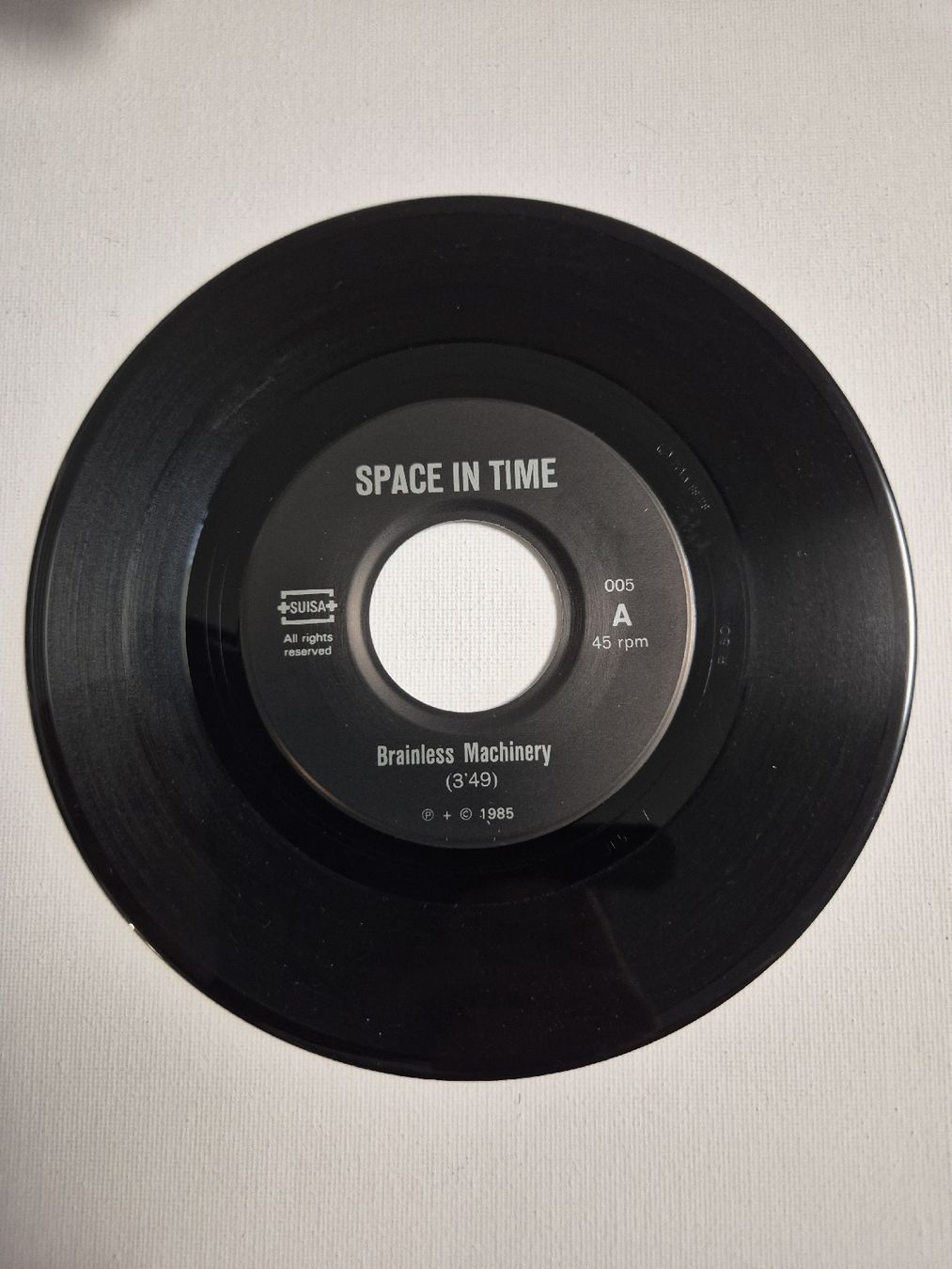 Schallplatten: Space In Time  - Brainless Machinery ... Single 7 , CH  – Neu (gemäss Beschreibung) aus Uster von newwave0 2