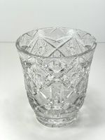 Massive Kristallvase handgeschliffen BOHEMIA Stil Vintage
