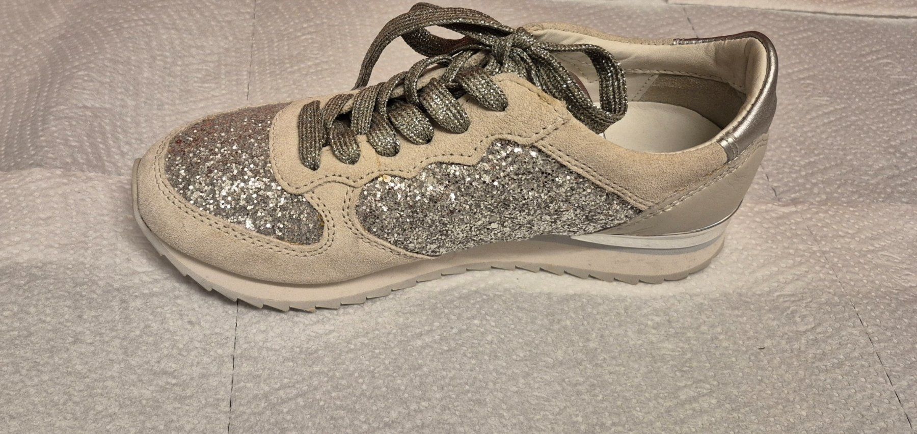 Navyboot Scarpe da donna: Glitzer Sneaker silber, Grösse 35, Top Zustand NAVYBOOT – Usato da Zürich venduto da Roberto040 9