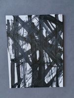 Abstraktes Bild Tusche auf Papier neuwertig 48x36
