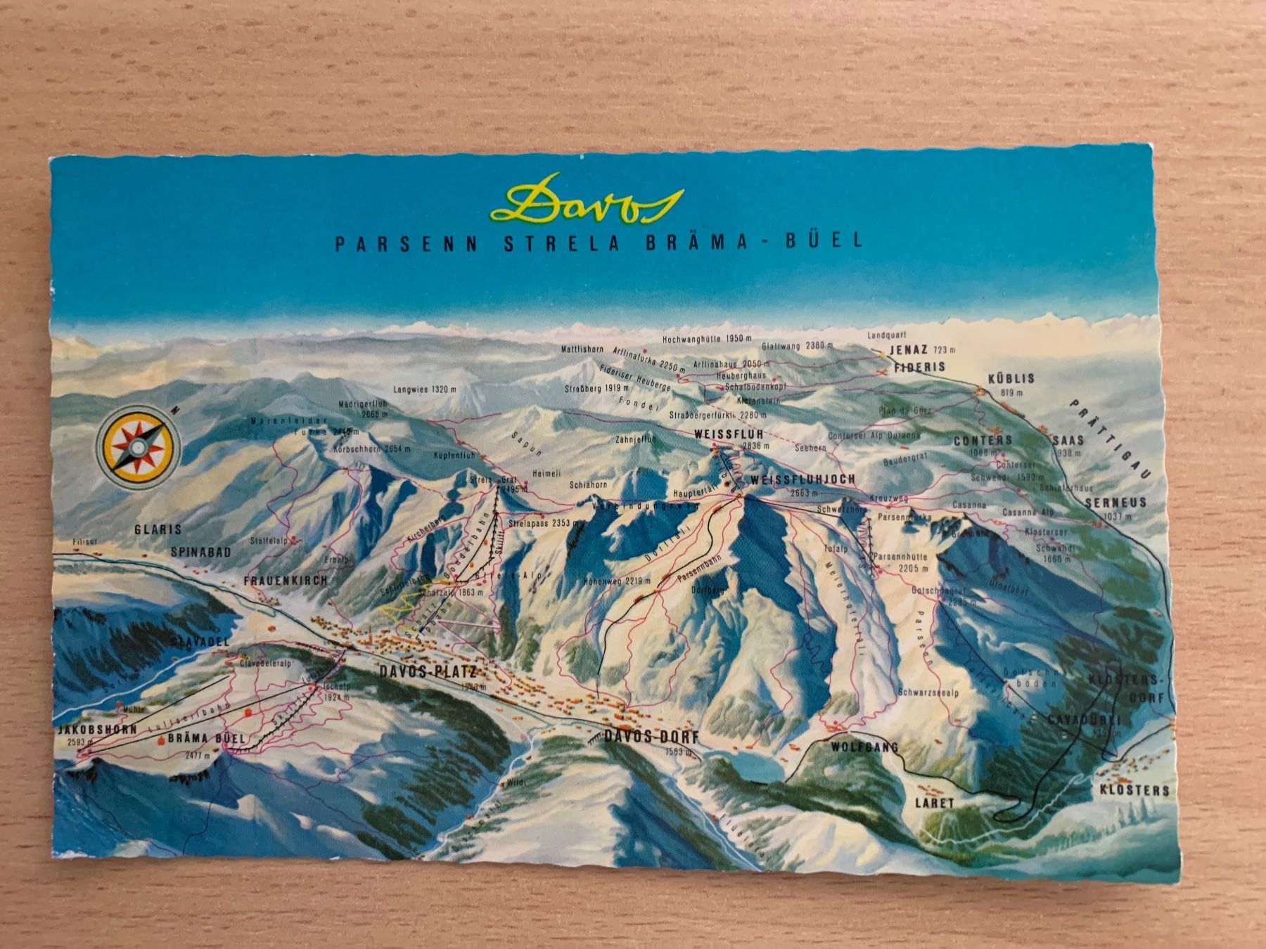 Cartoline postali: ANTIKE ANSICHTSKARTE DAVOS ********* – Usato da Ibach venduto da lisch3