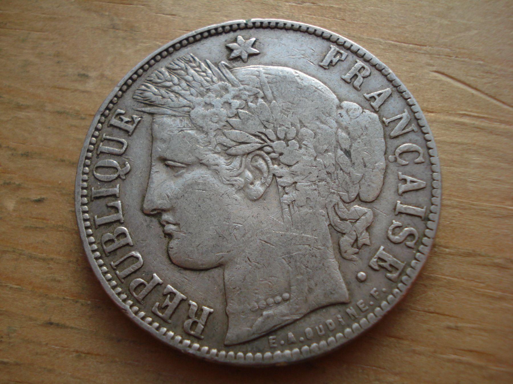 Tutti le monete: (N5) 5 Francs 1870 K Cérès – Usato da Erlach venduto da Net-Coins 1