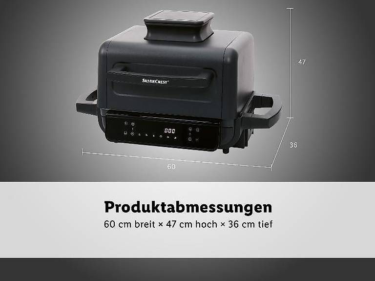 Griglie: SilverCrest Airfryer Grill Smoker – Nuovo e nell'imballaggio originale da Bönigen venduto da Duck-Duck 2