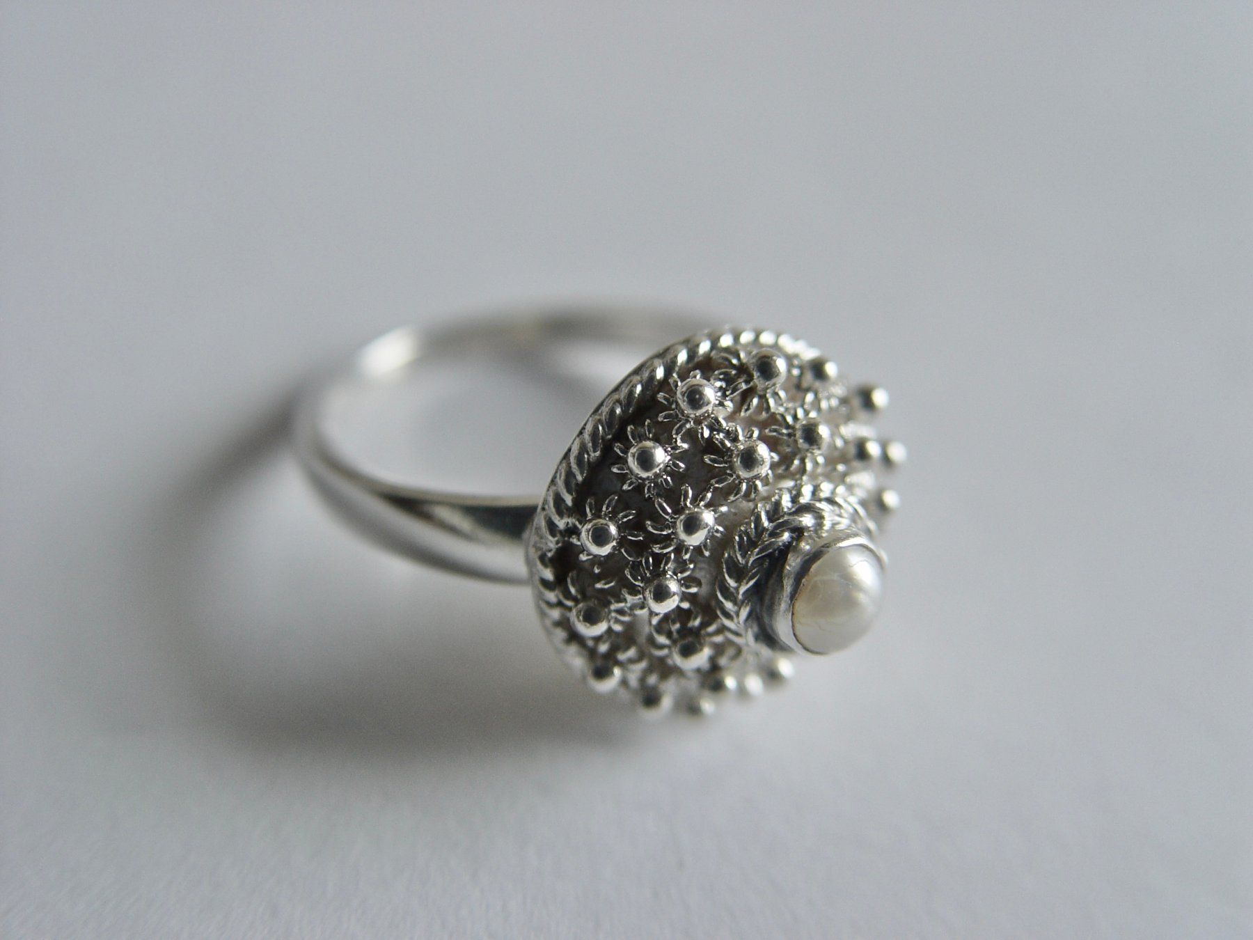 Anelli: Ring Silber 925 mit Perle – Usato da Henggart venduto da elsternwerk 2