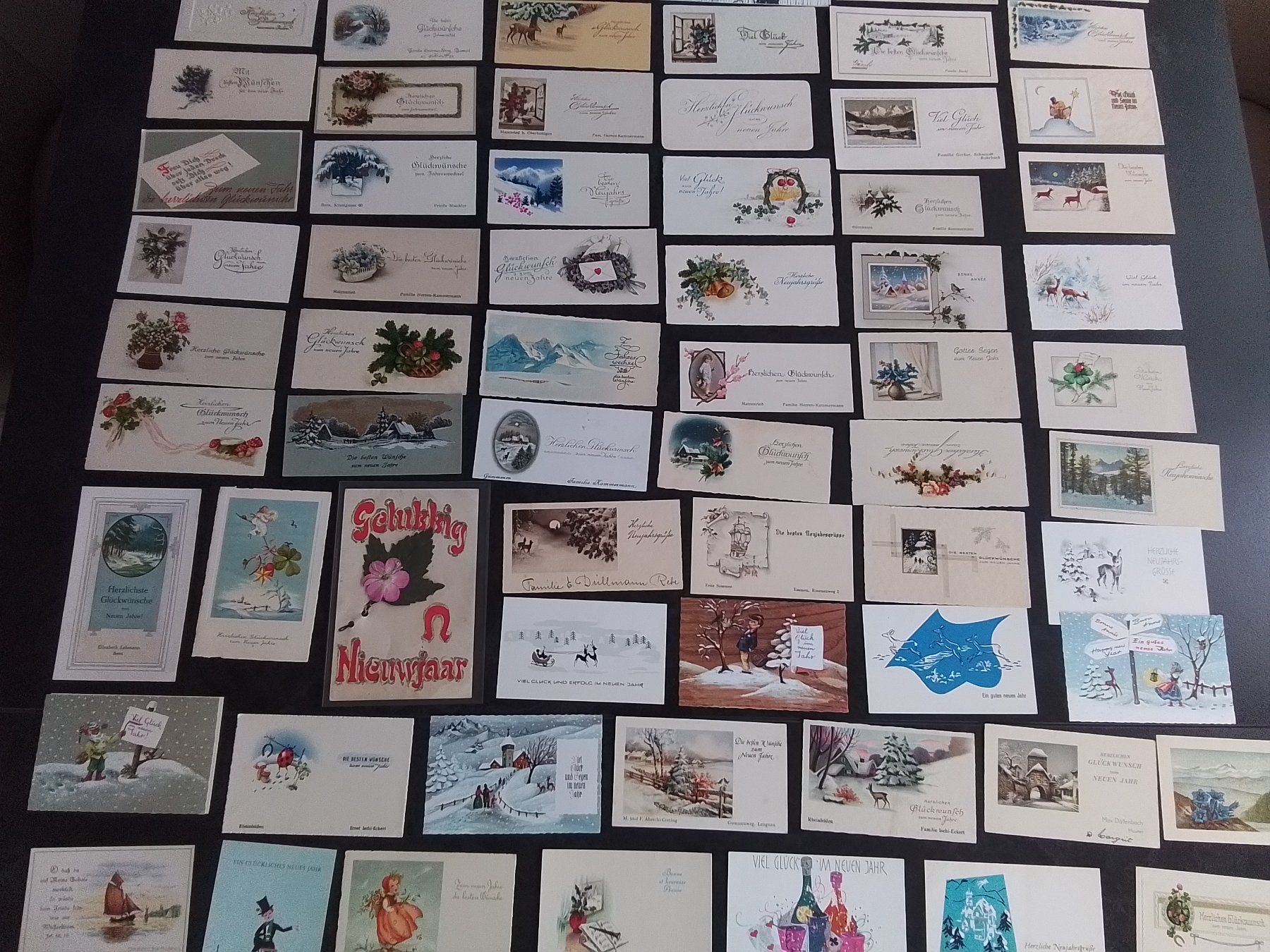Cartoline postali: Sammlung von 90 Glückwunschkärtchen – Usato da Reichenburg venduto da ibiza18 2