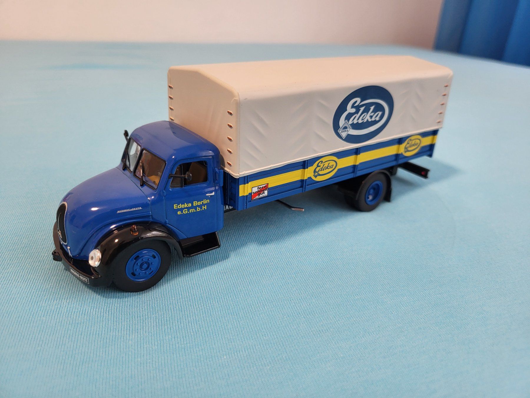Magirus Modellini d'auto: Magirus-Deutz LKW "Edeka" – Nuovo (secondo la descrizione) da Glattbrugg venduto da PhilKrill