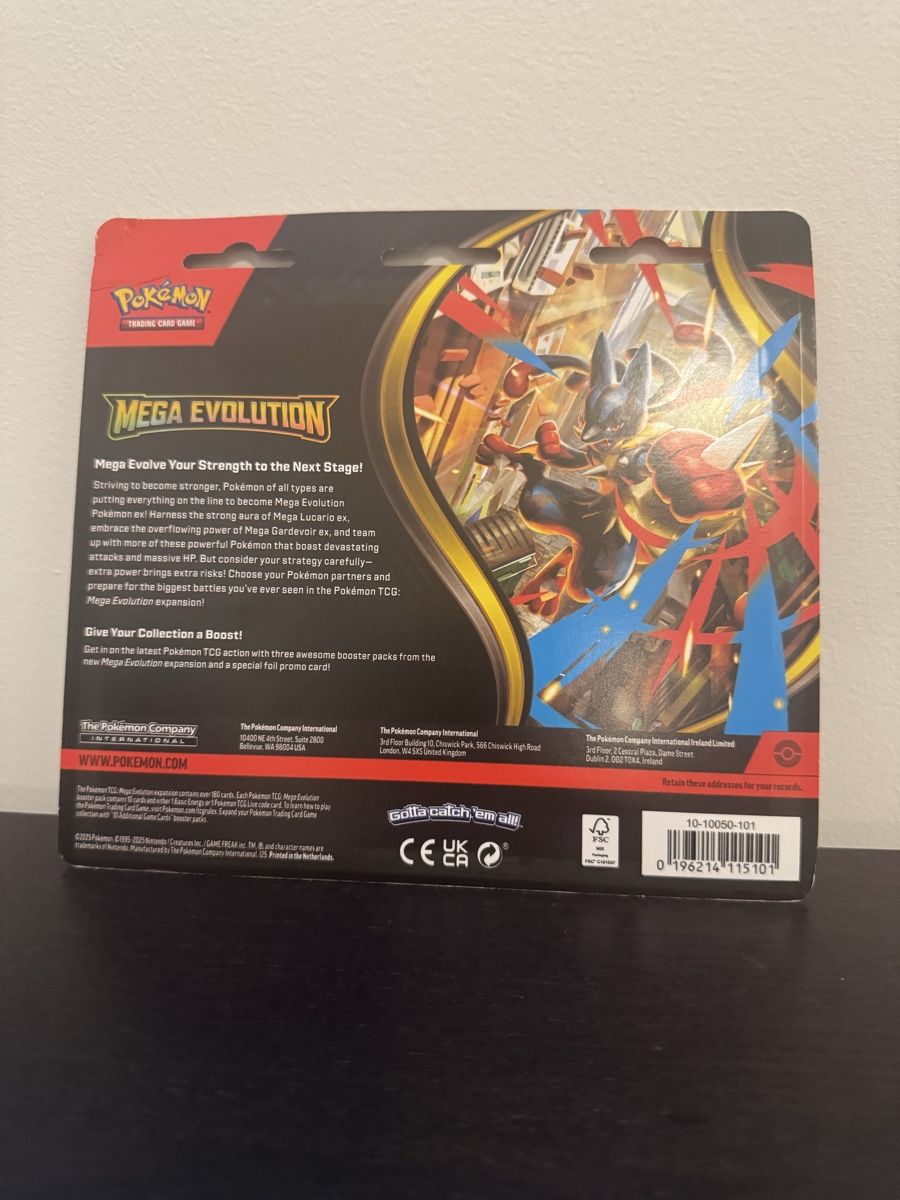 Pokémon Carte collezionabili: Pokemon Mega Evolution 3 Booster Pack Blister - Sealed - ENG – Nuovo e nell'imballaggio originale da Bellinzona venduto da TheCarden 1