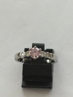 Pink Ring, Silber 925, Damering mit Zirkonia Steine💍