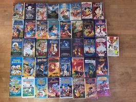 VHS Sammlung Disney Klassiker Bambi, Aladdin, Arielle, Löwen