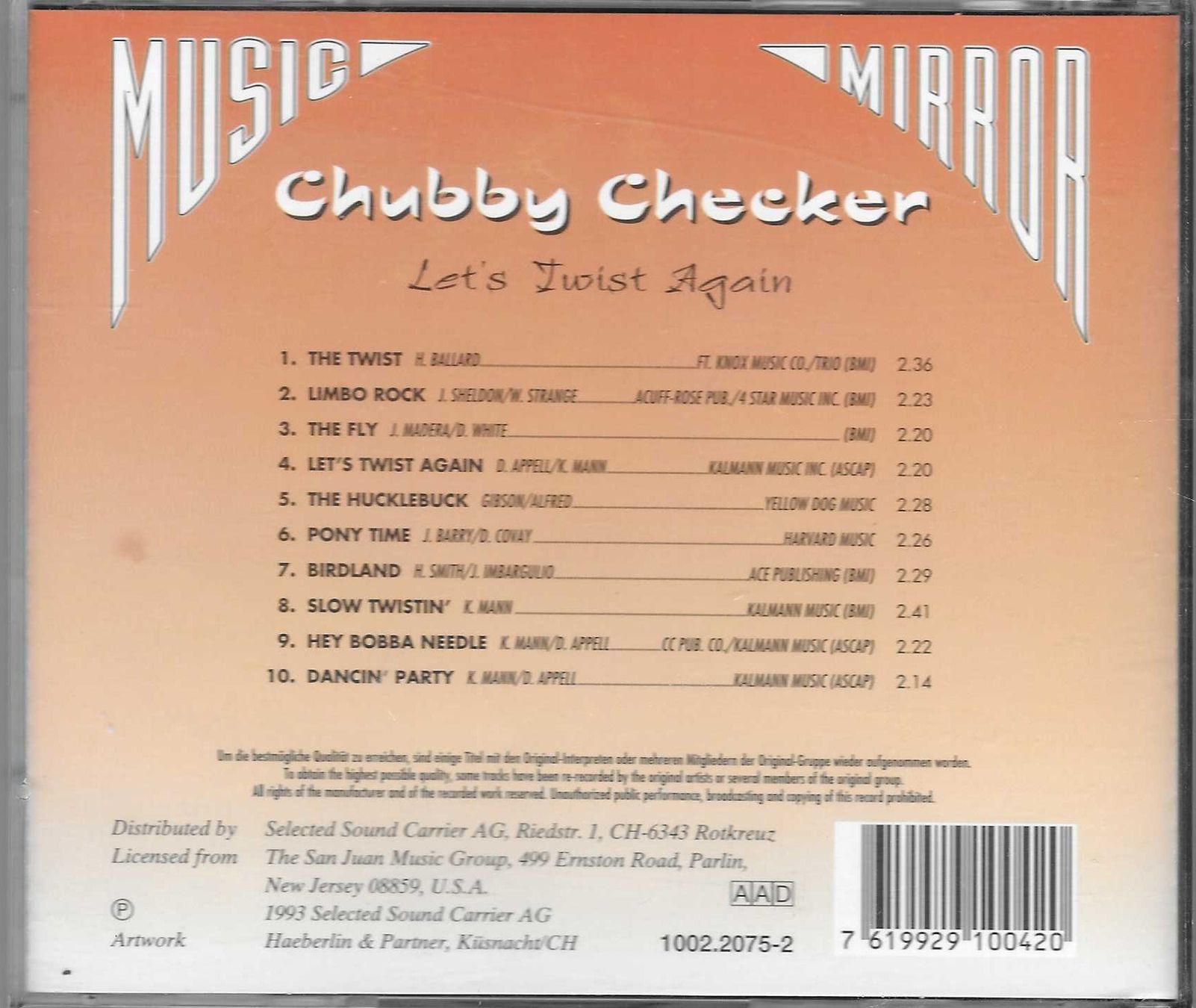 CDs: CHUBY CHECKER  -  LET'S TWIST AGAIN – Gebraucht aus Bex von Giorgiob 1