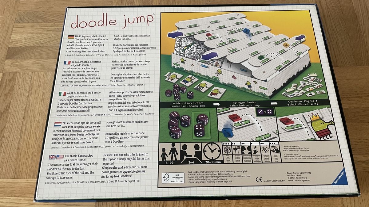 Giochi: Doodle Jump 3D Brettspiel Ravensburger Top Zustand – Usato da Therwil venduto da rubininio 1