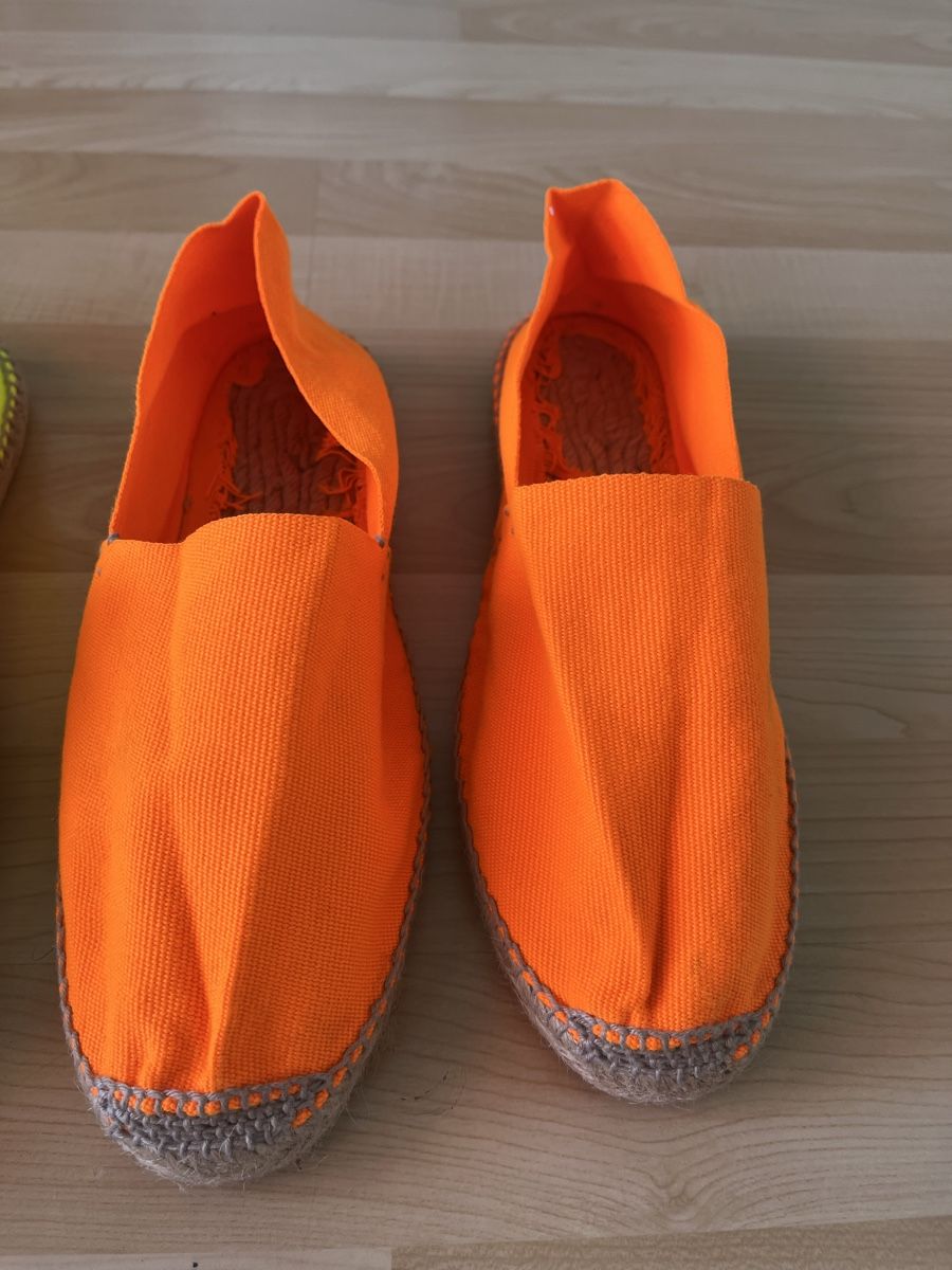 Scarpe da uomo: Zwei Original Espadrilles - Espadrillas Gr. 43 Orange & Gelb – Nuovo (secondo la descrizione) da Zug venduto da Nickwalks999 1