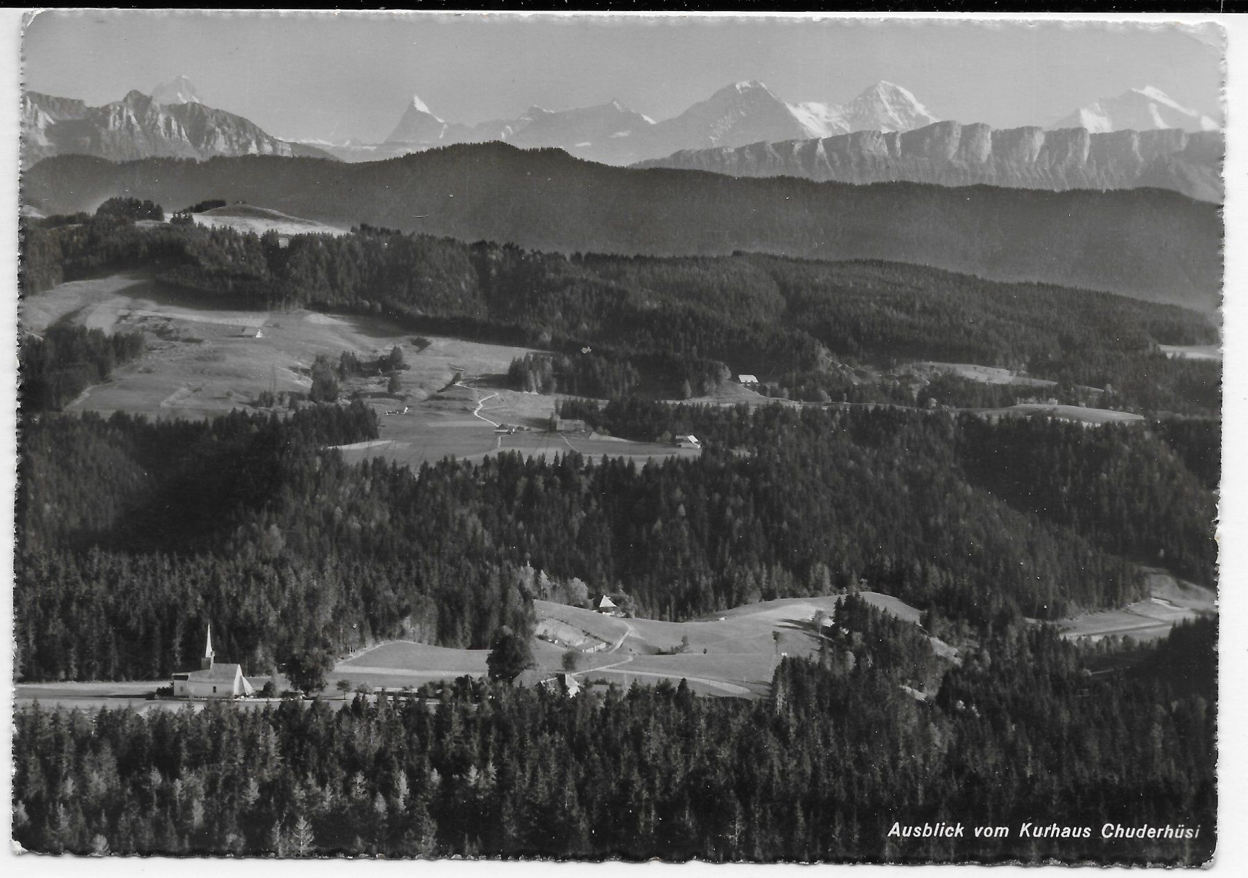 Cartoline postali: Ausblick vom Kurhaus Chuderhüsli – Usato da Hefenhofen venduto da Richsalz