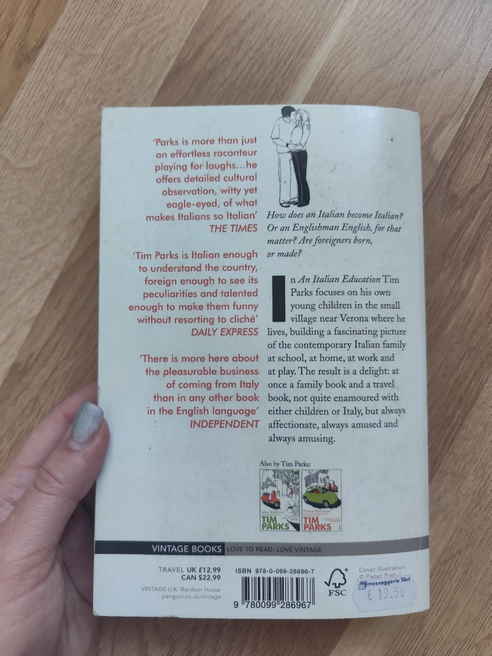 Libri: An Italian Education by Tim Parks – Usato da Mägenwil venduto da VintageGirly 1