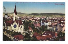 Biel - Bienne (BE) Stadtpartie - Franzöische Kirche - 1917