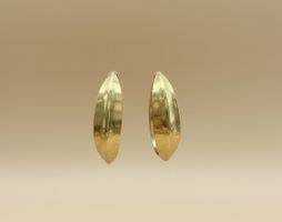 Elegant Leaf-Shaped Golden Earrings - Perfect Summer Style