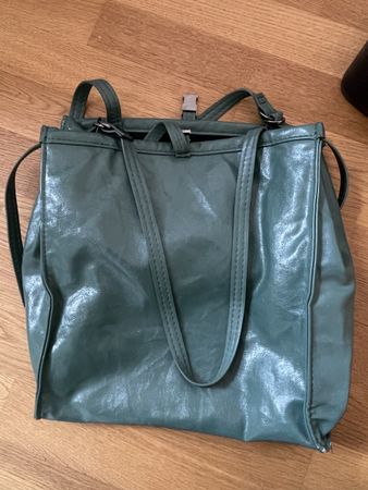 Handtasche Damen Grün Innentasche geräumig