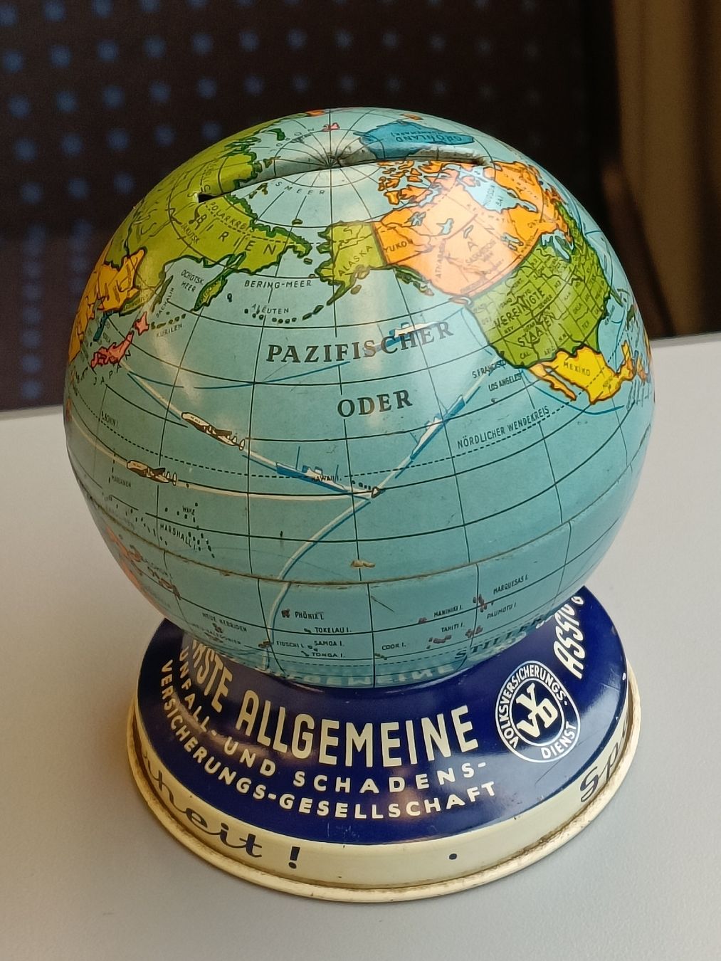 Insegne: Litho Sparkässeli mit Werbung / Assicurazioni Generali – Usato da Brugg AG venduto da Ente015 2
