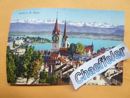 1918 Zürich und die Alpen