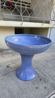Blaue Keramik Pflanzschale / Gartendekoration, Top Zustand
