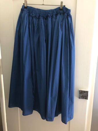 Jupe manuelle guibal T2 coton bleue