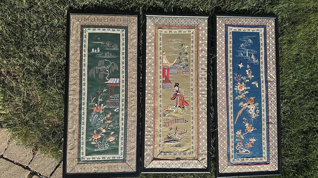 Foto & Immagini: chinesische Seidestickereibilder – Usato da Madiswil venduto da peutcuh123