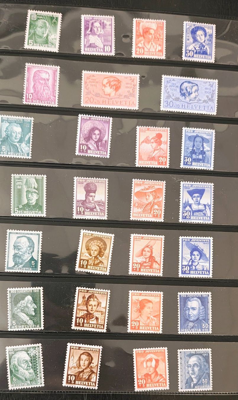 Alle Briefmarken: 1931 - 49 PJ Pro Juventute postfrisch ** – Neu (gemäss Beschreibung) aus Courgevaux von nih789 1