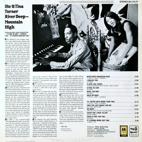 Dischi in vinile: Ike & Tina Turner: River Deep - Mountain High LP – Nuovo (secondo la descrizione) da Steinhausen venduto da Vilivinili 1