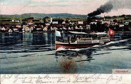 Wädenswil Dampfer 1904 vor Männedorf