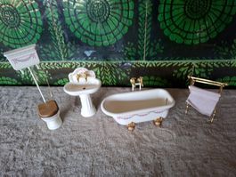 Traumhaftes nostalgisches Puppenhausbadezimmer Bodo Hennig