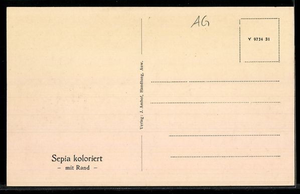 Cartoline postali: AK Auw, Ortsansicht-Mitteldorf – Usato da Berlin venduto da bartko-reher 1