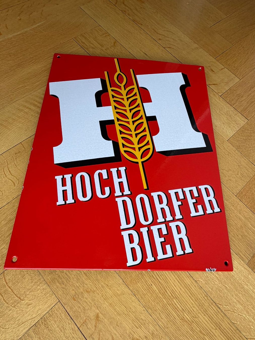 Ecriteaux: Hochdorfer Bier Emailschild – D'occasion à Zürich par Stuchi1 3