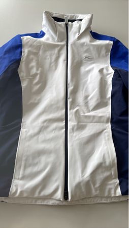 Kjus Softshell Jacke weiss blau neuwertiger Zustand