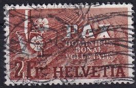 PAX 1945 "2Fr." gestempelt, SBK 200.-+++