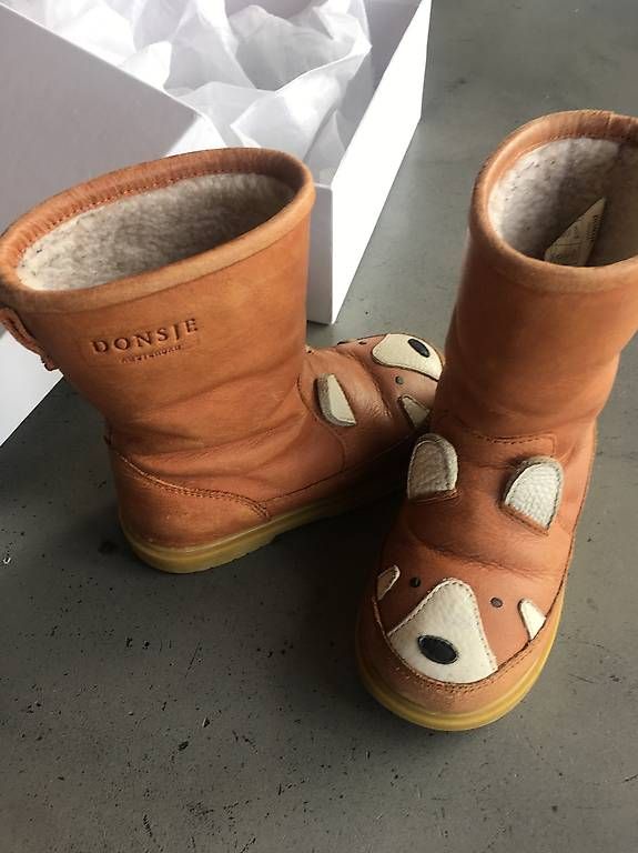 Schuhe für Jungen: Bottes renard en cuir fourrées Donsje 24 – Gebraucht aus Maules von sadso 1
