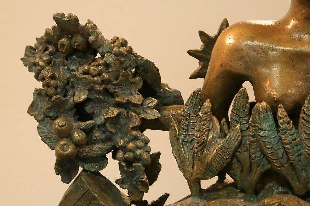 Sculture & Statue: ARCHE SCHÖPFUNG Statue, Denkmal, Bronzeguss, Steinsockel, – Usato da Winterthur venduto da mb2_bts6 2