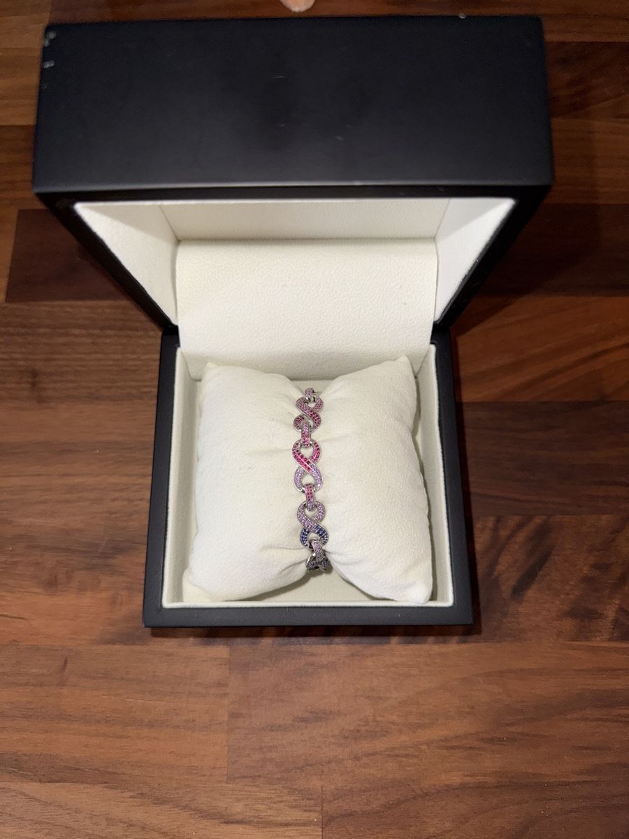 Bracciali & Braccialetti: Infinity Bracelet + Emerald Cut Diamond Clasp – Nuovo (secondo la descrizione) da Sevelen venduto da daVinci02 2