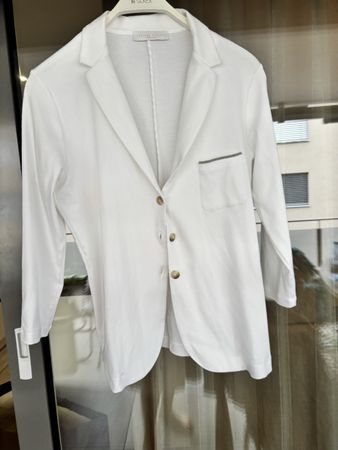 Fabiana Filippi Blazer Weiss Grösse 40-42  Neu Zustand 