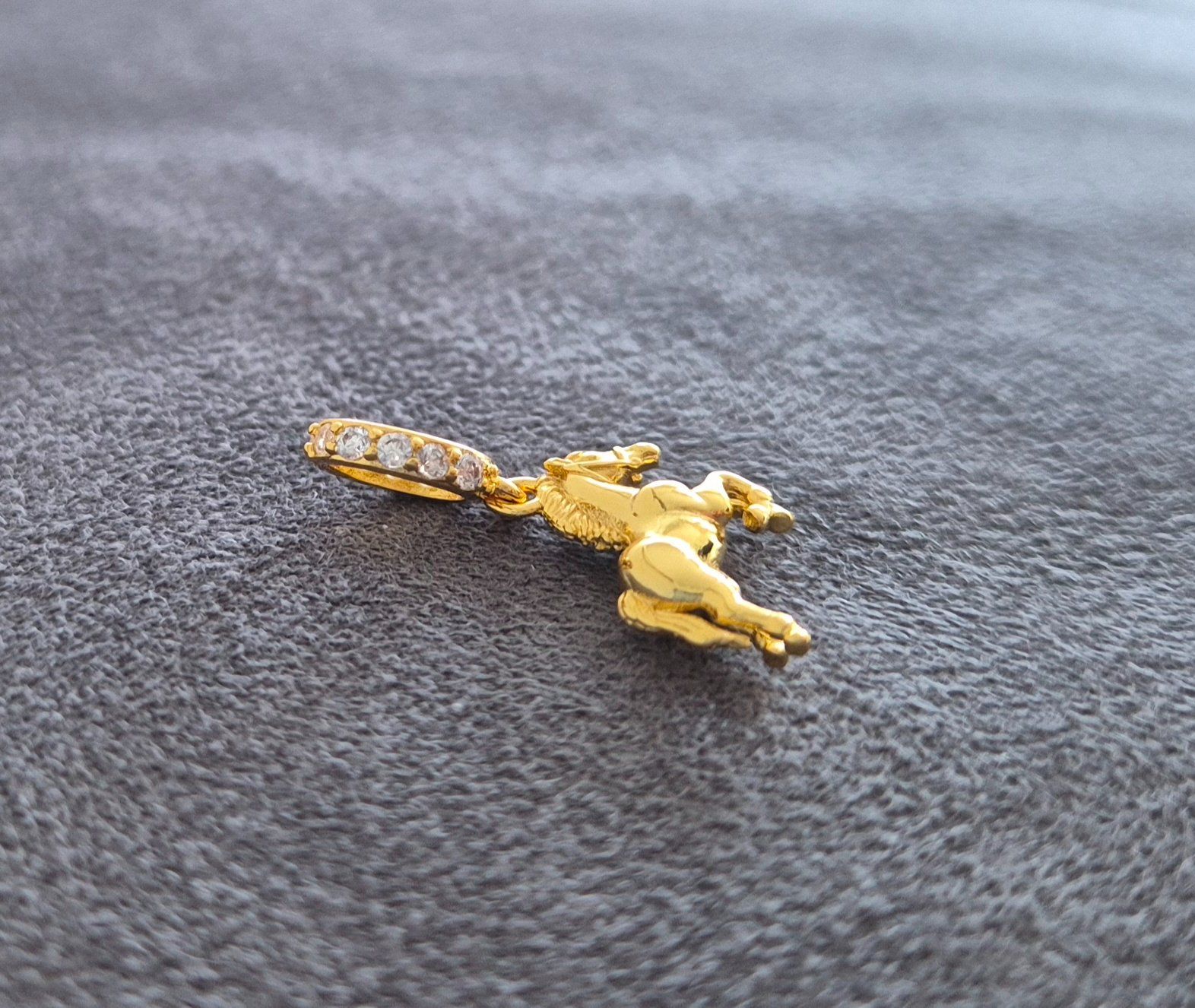Ciondoli: Charm Pferd goldfarbig +Garantie – Nuovo (secondo la descrizione) da Rotkreuz venduto da Carbone_Bijou-Shop 2