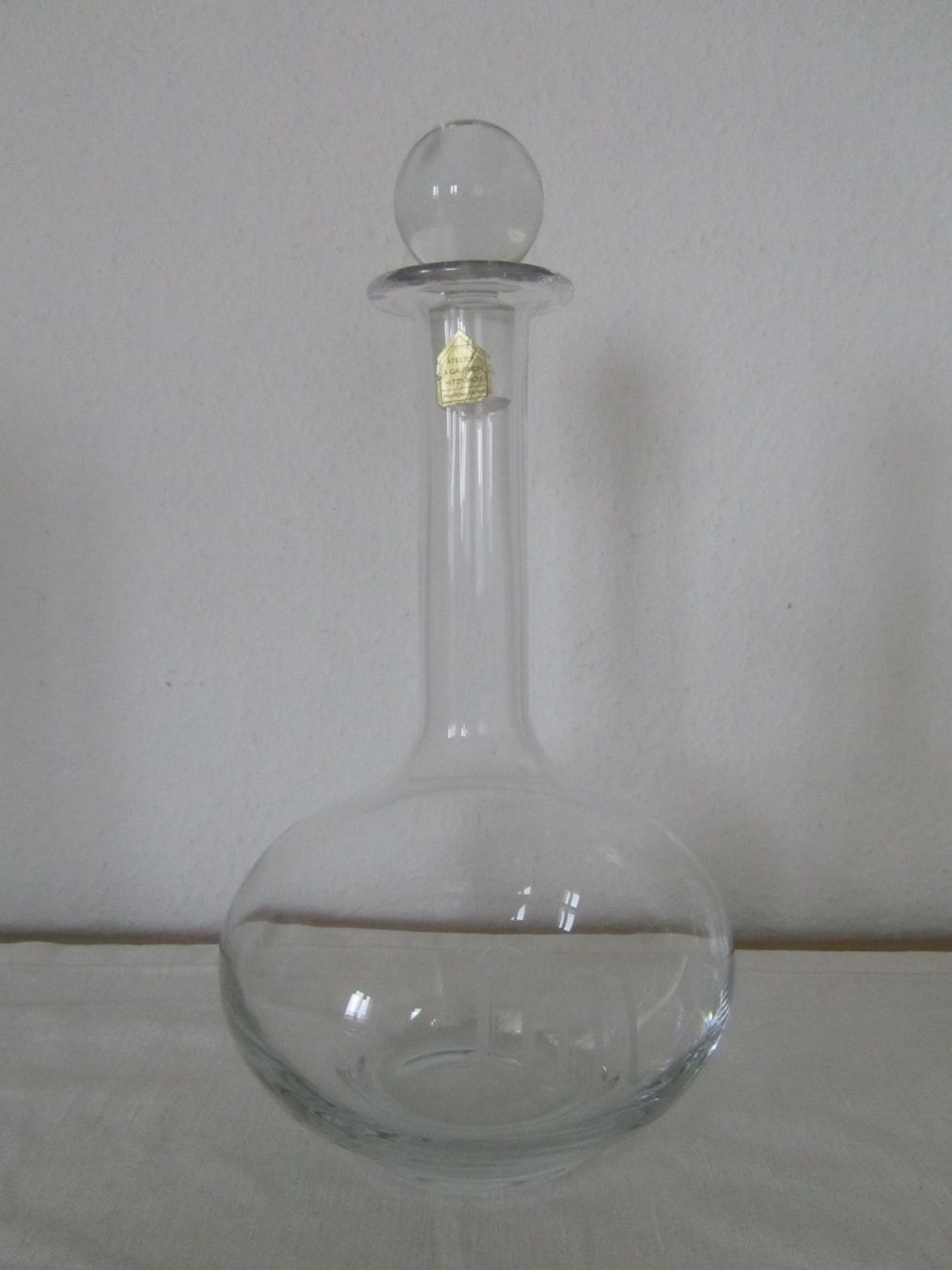 Caraffe: Dekantierer, Karaffe, edles Glas mit Monogramm "PM" – Usato da Seengen venduto da mikelele 2