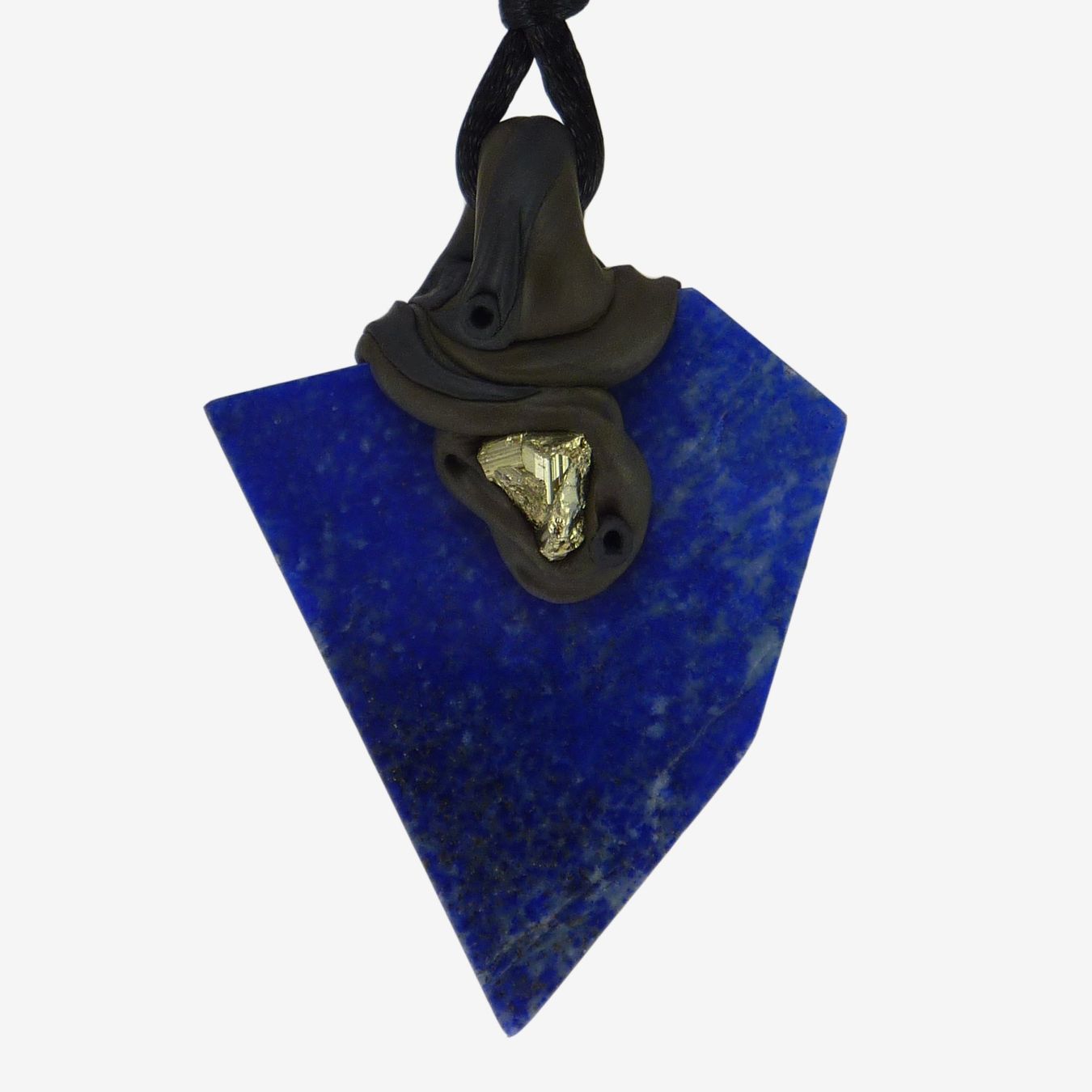 Pietre preziose: Lapislazuli Steinanhänger mit Pyrit – Nuovo e nell'imballaggio originale da Meilen venduto da BYRD-Design