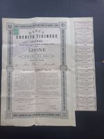Azione CREDITO TICINESE LOCARNO 1891 FRANCHI 500