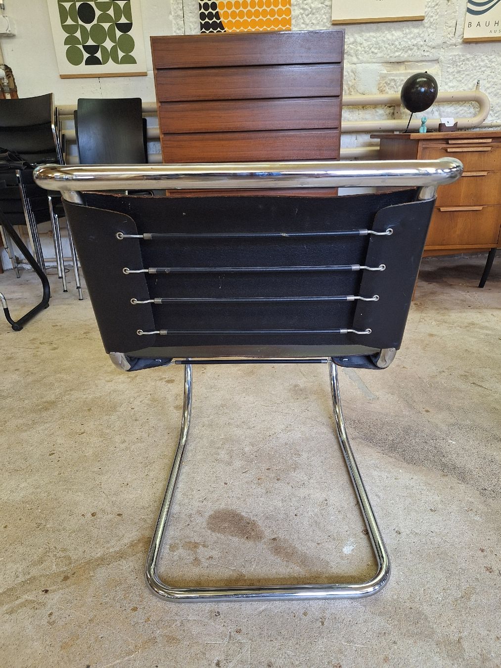 Sedie: Mies van der Rohe Freischwinger, Leder – Usato da Urtenen-Schönbühl venduto da Atelier21_bern 4