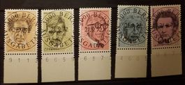 ET) 511-515, Sondermarken ET Vollstempel Kt. 22.-