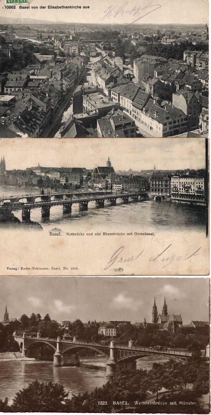 Cartoline postali: AK Basel schwarz/weiss – Usato da Brunnadern venduto da eichmann.anton 4