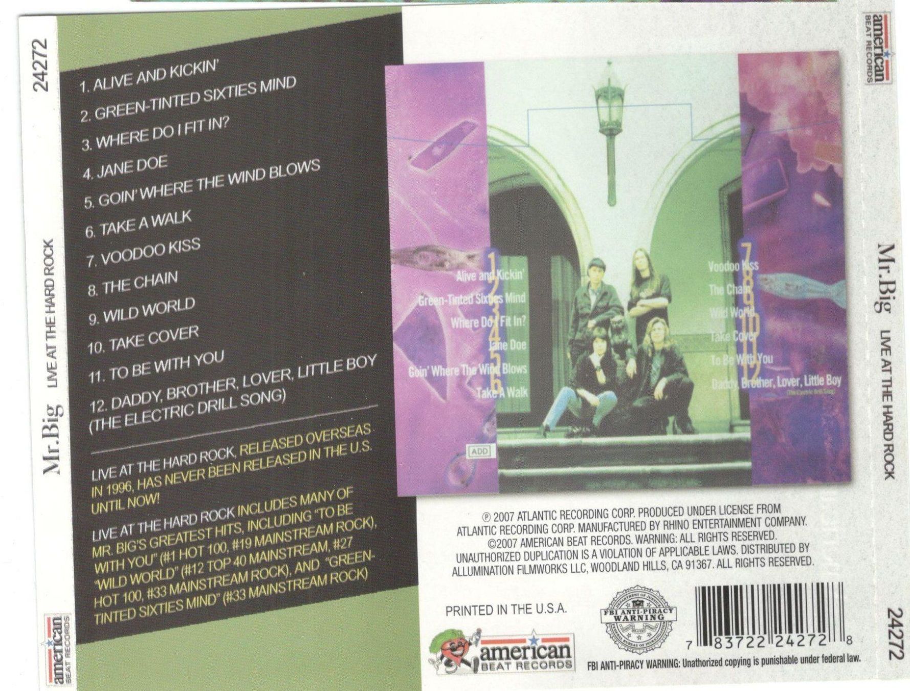 CD: Mr. Big CD At The Hard Rock Live – Usato da St. Margarethen TG venduto da Smiley-Face 1